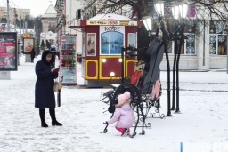  Витебск покрылся снегом. Воскресный фоторепортаж с центральных улиц города 