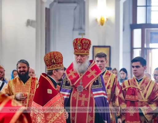 Праздничные службы в честь Светлого Христова Воскресения прошли в храмах Витебска