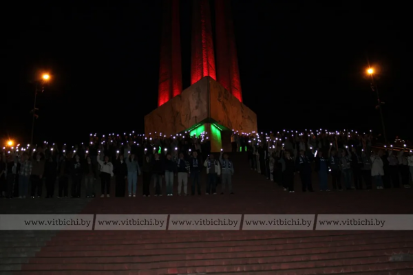 Патриотическая акция «22» прошла в ночь с 21 на 22 июня в Витебске