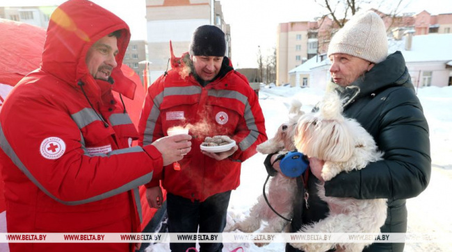 Белорусский Красный Крест во время сильных морозов организовал более 90 пунктов обогрева
