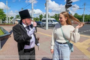 По улицам Витебска прогулялся Александр Сергеевич "Пушкин"