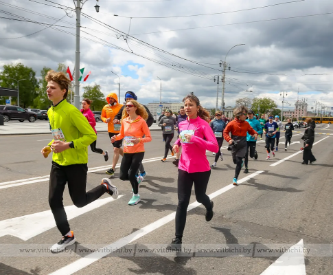 Великой Победе — «Сердце Витебска». Легкоатлетический забег провели в областном центре 9 мая