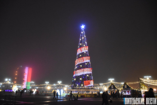 Витебск в свете огней: путеводитель по новогодним украшениям города