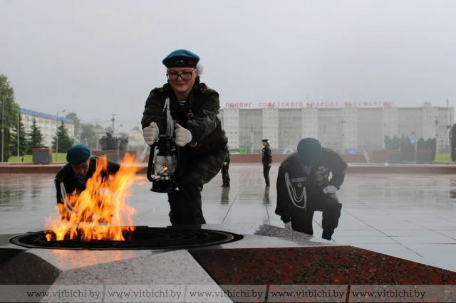 Витебск присоединился к общенациональной минуте молчания