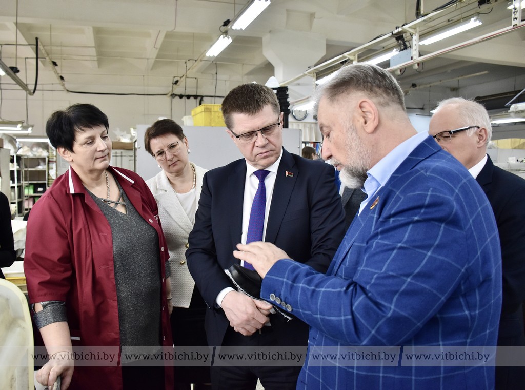 Председатель Федерации профсоюзов Беларуси Юрий Сенько посетил компанию «Марко» в Витебске