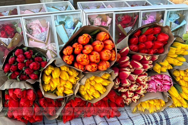 «Вальс цветов» в Витебске: где и когда можно будет купить цветы к 8 Марта