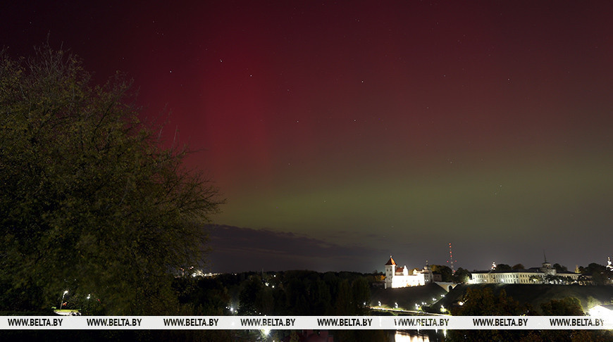 ФОТОФАКТ: Северное сияние можно было наблюдать по всей территории Беларуси