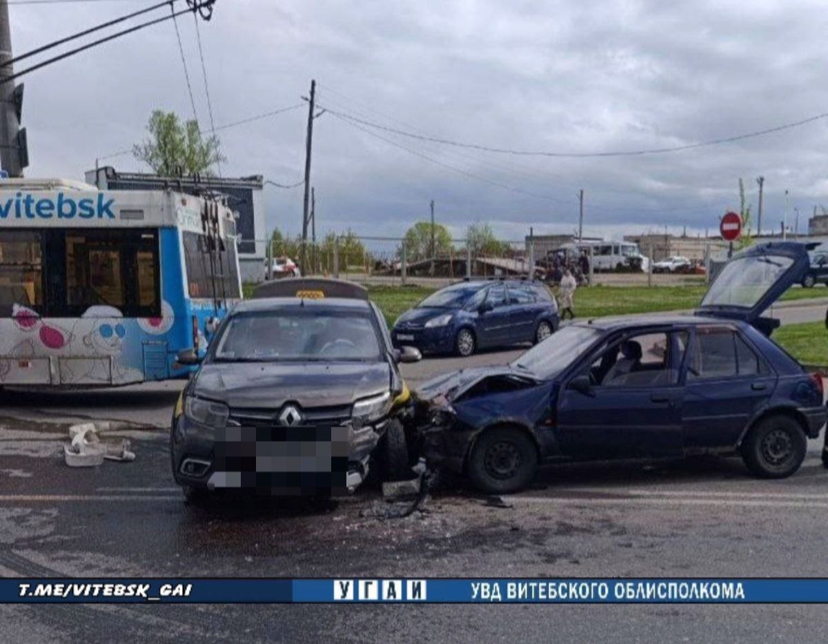 В Витебске в ДТП пострадал водитель