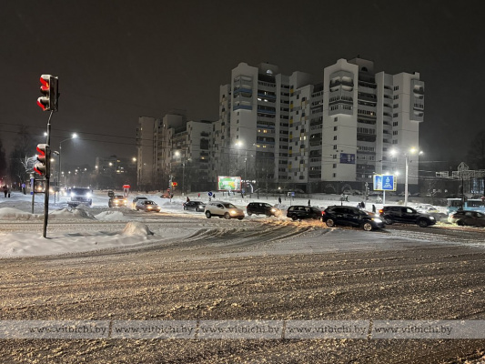 Снег, гололед, морозы: погода в Витебске на фоне циклона «Леони»