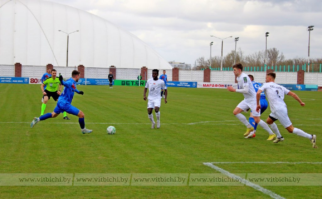 Футбольный клуб "Витебск" одержал первую победу в нынешнем чемпионате