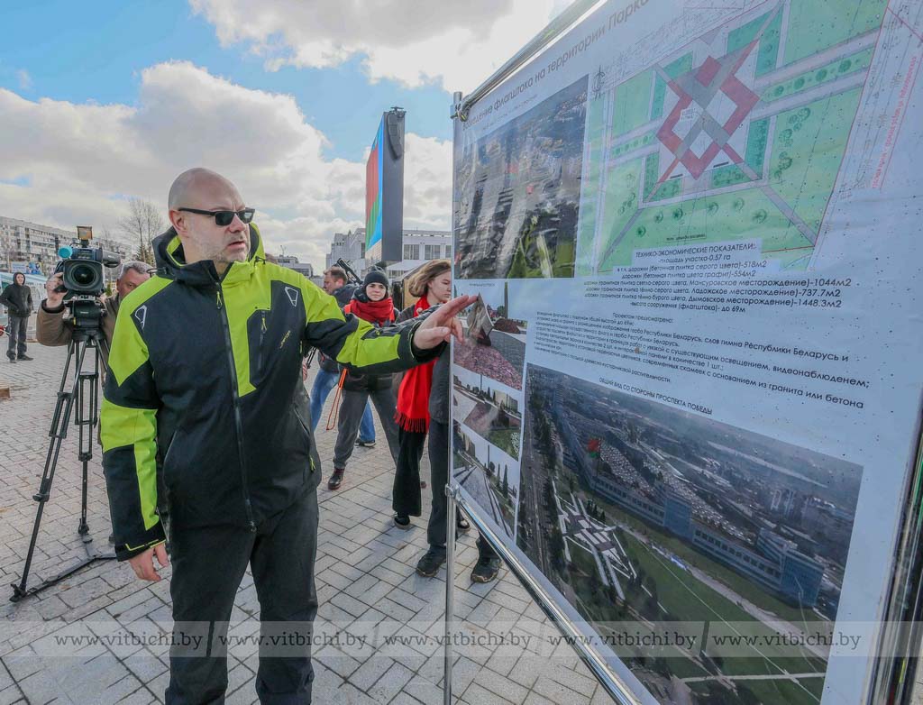 Директор УКС города Витебска: обустройство новой площади Герба и Флага на финишной прямой