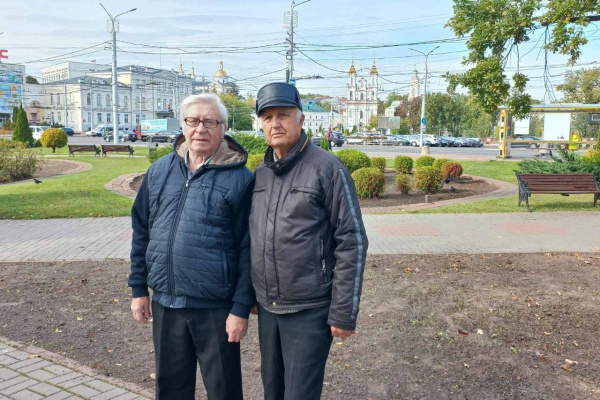Друзья детства встретились в Витебске спустя 63 года в День пожилых людей