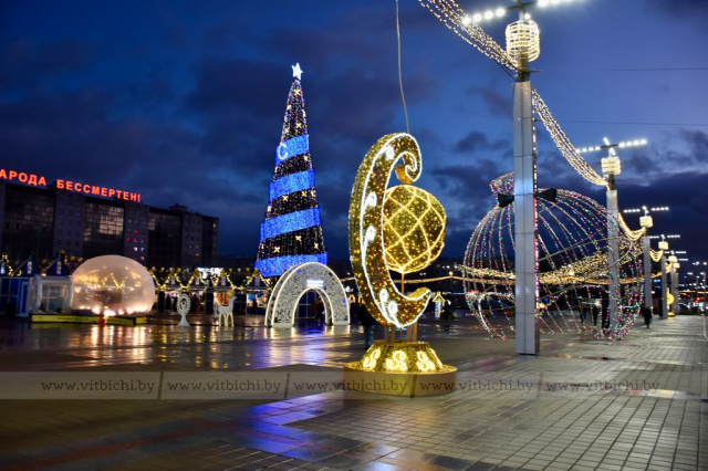 Как красив Витебск в преддверии Нового Года и Рождества