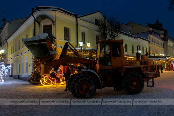 С улиц Витебска за несколько дней вывезли 9 тысяч кубометров снега