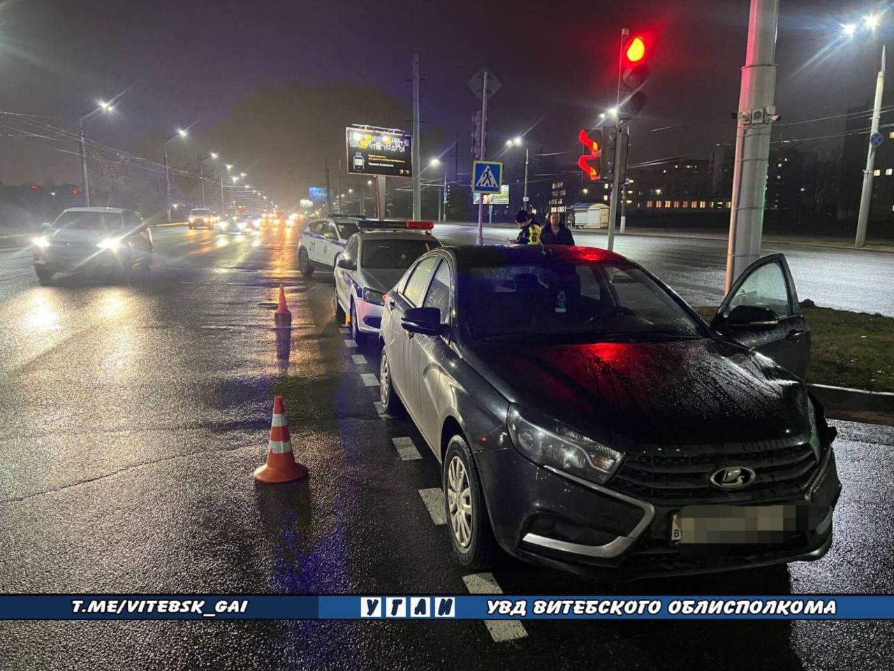 В Витебске на улице Терешковой сбили пешехода