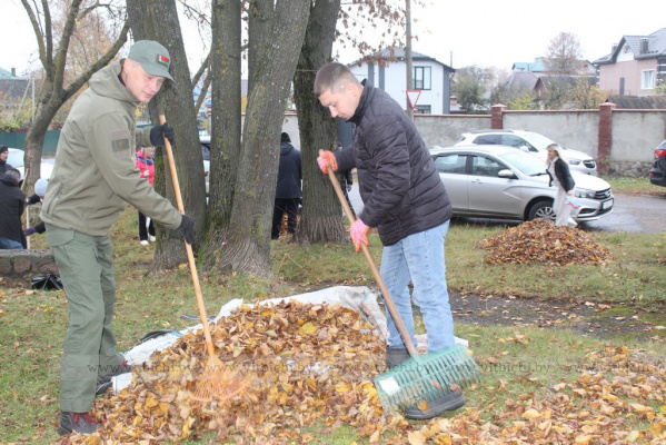 Чистый Витебск начинается с каждого: жители Октябрьского района объединились на субботнике