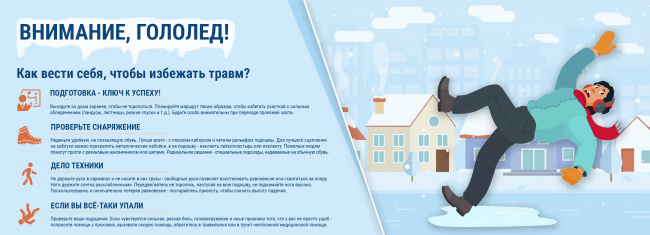 Осторожно, лед! Как избежать травм в зимний период?