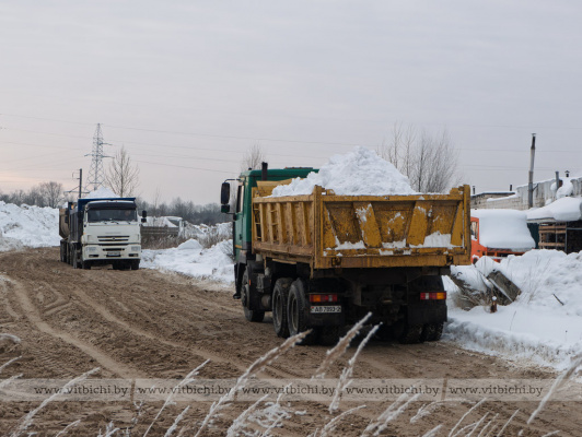 Рукотворные горы на окраине Витебска: репортаж со снежного полигона