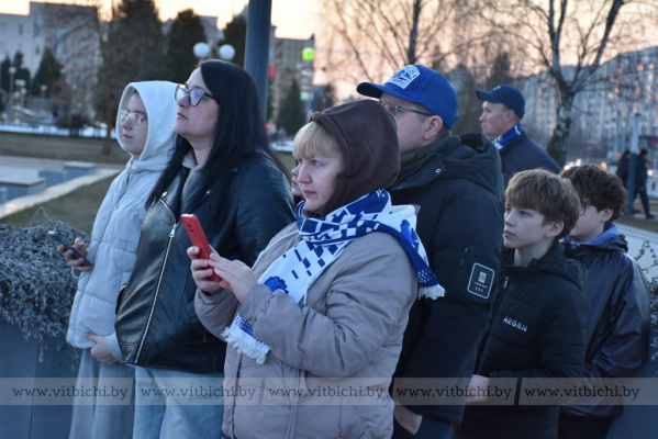 Витебск поддерживает своих хоккеистов в борьбе за Кубок Президента
