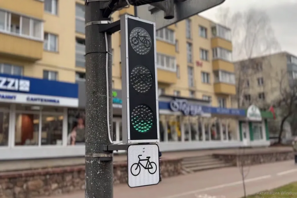 В Витебске появились новые велосветофоры: где их установили