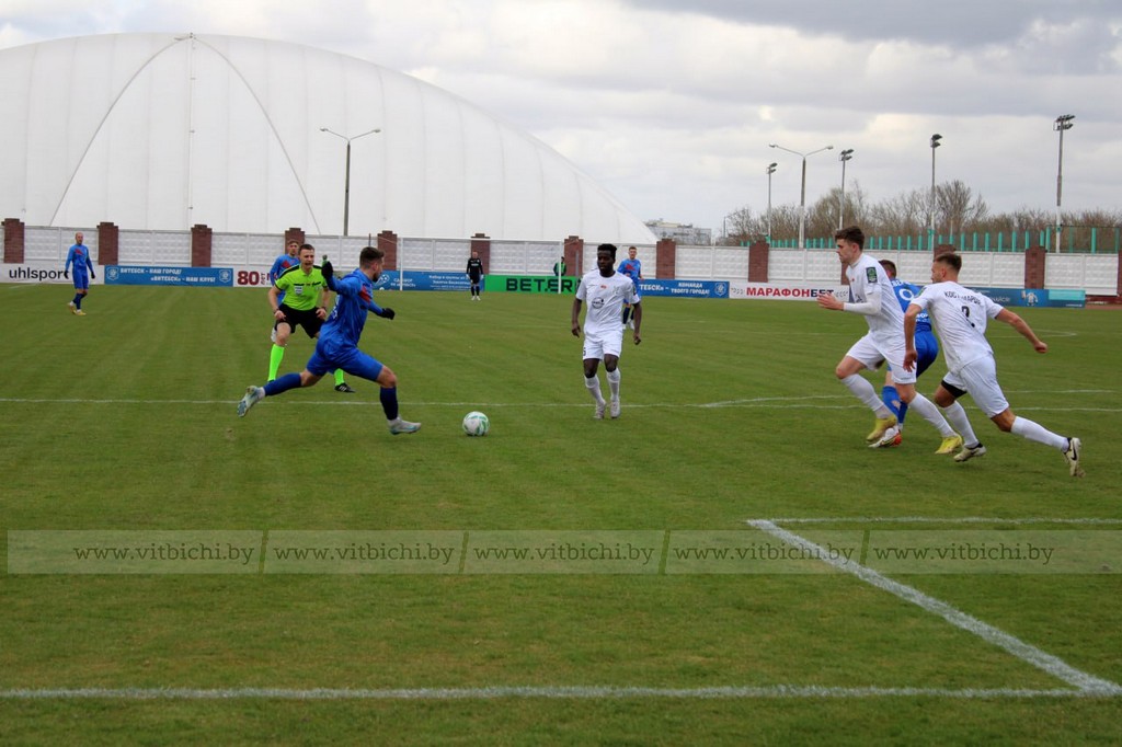 ФК «Витебск» одержал первую победу под руководством нового тренера